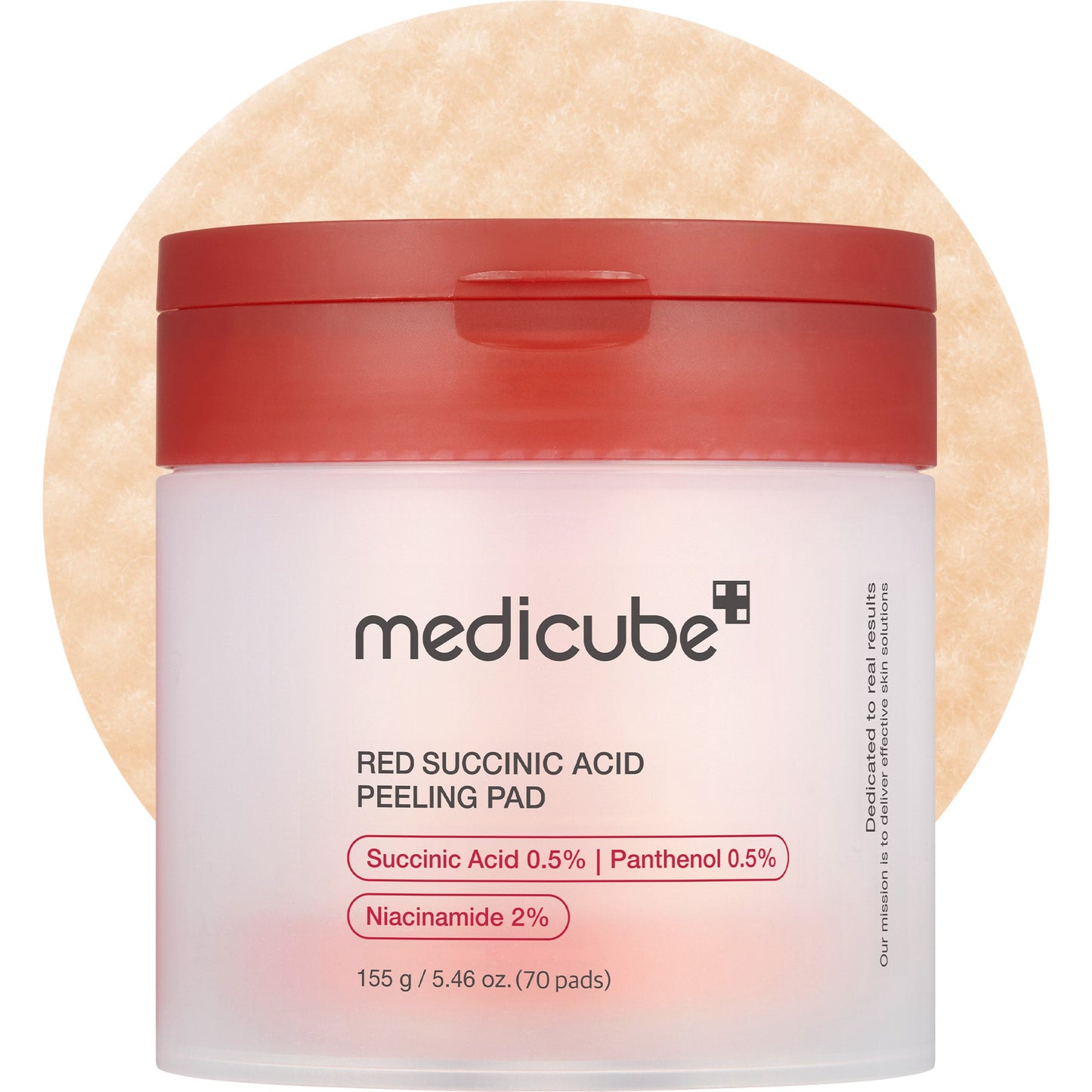 Red Succinic Acid Panthenol Peeling Pad — Medicube